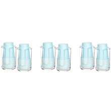 6X Suporte Dispensador de Copo de Banheiro Acrílico para Copo de Papel Descartável, Suporte para Copos de Enxaguante Bucal para BalcãO de Quarto de