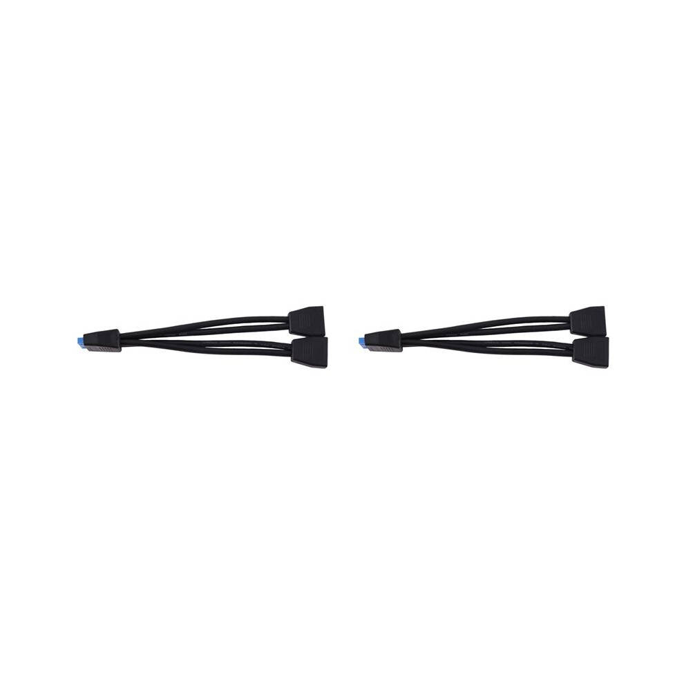 2X Small Usb 3.0 19 Pin/20Pin Internal Extension Header 1 To 2 Adapter Splitter Cable For Motherboard 6031020800251