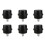 6X Air Compressor Intake Filter Muffler Silencer 1/4BSP 13mm Thread Black 1