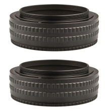 2X Makrotubus Adapter 25-55 mm M65 auf M65 Mount Objektiv mit Einstellbarer Fokussierung, Helikoid Objektivadapter