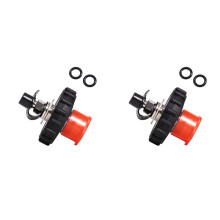 2X Neue PCP Scuba Diving Tankstelle Kupfer 300 Bar DIN-Ventil mit 8 mm Schnelltrennstecker, Schwarz