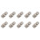 10X TNC-Stecker auf PL259 UHF-Adapterbuchse, Silber 1