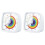 2X 60-Minute Visual Timer with Night Light,Countdown Timer,Pomodoro Timer with Rainbow Pattern for Kids and Adults White 1
