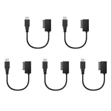 5X USB Adapter PC 6P + 7P CD DVD Rom zu USB 2.0 Konverter Slimline 13 Pin Laufwerk Kabel für PC Laptop Notebook