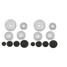 16-Teiliges Herdhut-Set für Backofen, Gasherd, Brenner, Krone, Flammenkappe, Ersatzset, Passend für die Meisten Gasherd-Brennerköpfe