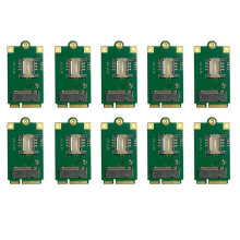 10X 4G 5G M.2-Zu-PCIe-Adapter NGFF zu -PCI-E-Adapterplatine mit SIM-Kartensteckplatz für L860-GL DW5820E DW5816E EM7455
