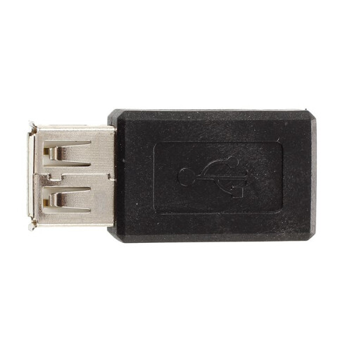 6X Black USB 2.0 Type A Female to Micro-USB B Female Adapter Plug Converter 2