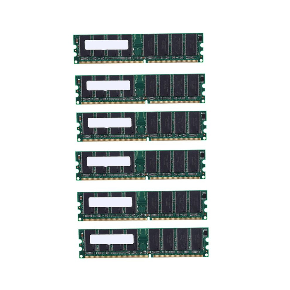 6X 2.6V DDR 400MHz 1GB Memory 184Pins PC3200 Desktop for RAM CPU GPU APU Non-ECC CL3 DIMM-image-OPC-PQMM8DP-NEW