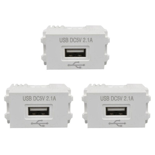 3X Phone Charging Panel USB Power Module 220V Socket 5V Transformer 2.1A USB Charging Power Socket Switching Adapter