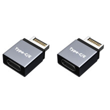 2X USB 3.1 Typ C Stecker auf Typ C/E Buchse Motherboard Erweiterungskabelanschluss ComputerzubehöR