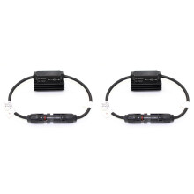 2 Pcs Outdoor Waterproof 55Amp 2000V Solar Connector Style Solar Panel In- Diode Connector IP67 for Combiner Box