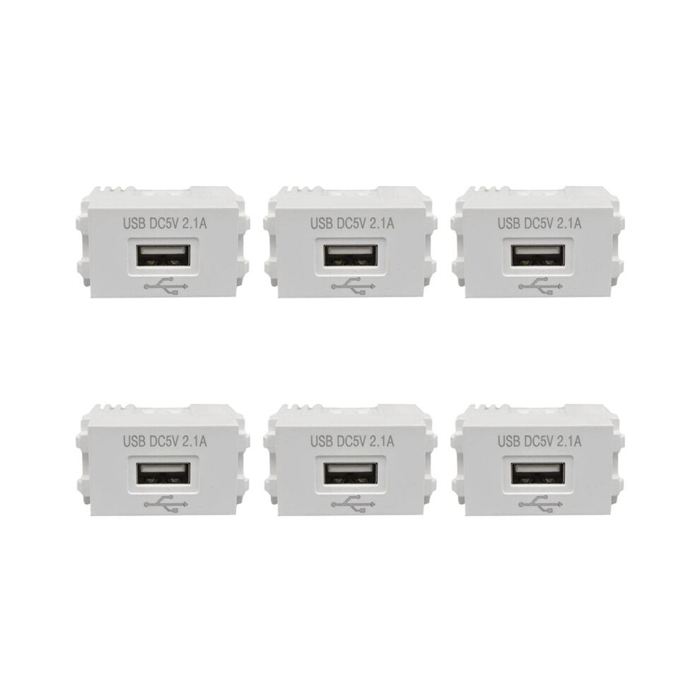 6X Phone Charging Panel Usb Power Module 220V Socket 5V Transformer 2.1A Usb Charging Power Socket Switching Adapter 6031650282984