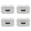 4X Phone Charging Panel USB Power Module 220V Socket 5V Transformer 2.1A USB Charging Power Socket Switching Adapter 1
