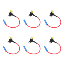 6X 2-Insert Blade Fuse Adapter Voltage Tap for Automotive Fuses APS ATT Low Profile