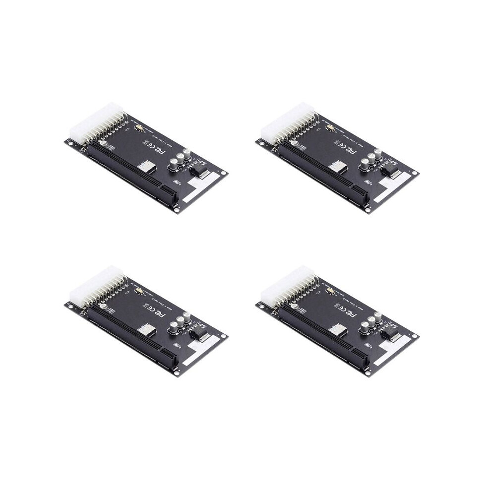 Exogio 4Pcs 4X Oculink Sff-8612 Sff-8611 To Pcie Pci-Express 16X Adapter With Atx 24Pin Power Port For Mainboard Card
