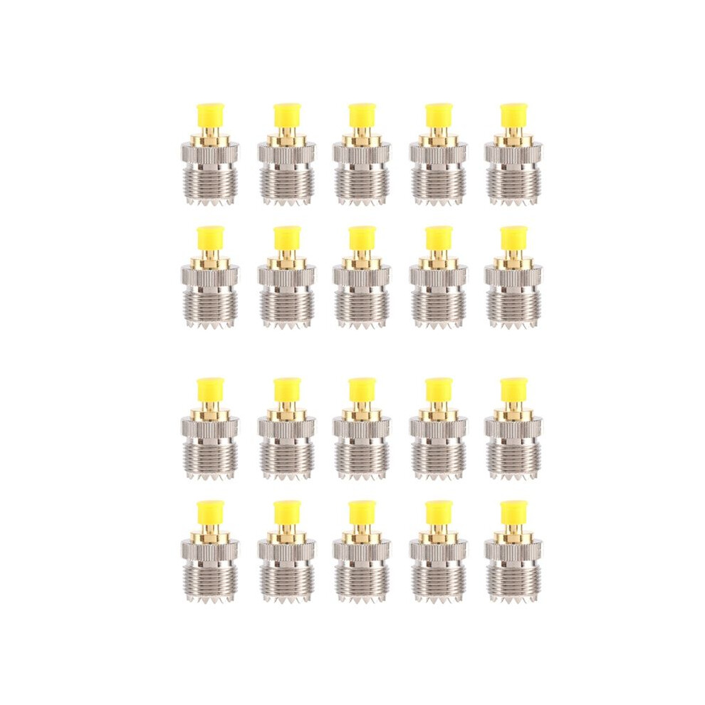 20Pcs Sma Female To Uhf Female Rf Coaxial Connector Adapter So-239 So239 To Sma Exogio