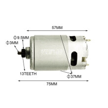 2X 14.4V/13 Tanden Motor Vervangen Motor voor  GSR14.42-LI PSR 14,4 Li-2 PSR14.4LI-2 PSR1440LI-2 GSR 14, Boormotor