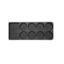 Voor LEADING IDEAL L9 Koelkast Opbergdoos Siliconen Mat Koelkast Vaste Antislip Bekerhouder Lade, Zwart