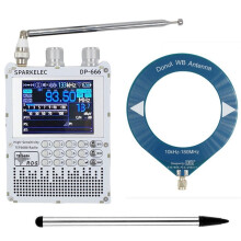 Radio DP-666 TEF6686 avec Écran Tactile IPS de 2,8 Pouces, Récepteur Haute Sensibilité, Bande Complète FM, Ondes Courtes, LW, MW, SW