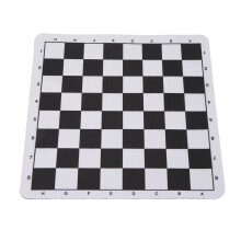 PU-Leder-Schachbrett 24x23,6cm Tragbar Waschbar Reißfest Spielmatte