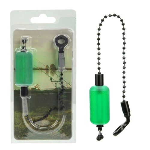 Ensemble de 3 alarmes de pêche avec support, fer et acrylique, vert, 111 g 2