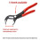 Portable 5inch  Adjustable Stenciled Crescent Wrench Small Pipe Pliers Multi Functional Shifting Spanner Pump Clamp 6
