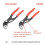 Portable 5inch  Adjustable Stenciled Crescent Wrench Small Pipe Pliers Multi Functional Shifting Spanner Pump Clamp 5