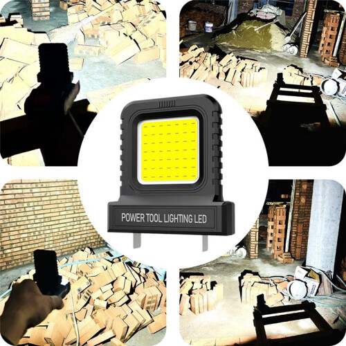 LED Work Light Waterproof Power Tool Accessorie Lithium Battery Work for Flood Lighting, Outdoor Construction B 1