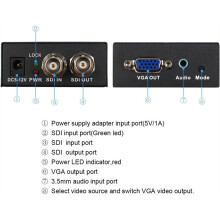 SDI zu VGA SDI BNC Videokonverter mit EU-Netzadapter EU-Stecker