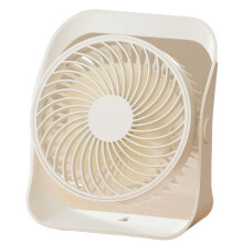 Ventilador de Mesa para Parede, Ventilador Portátil Recarregável de Quatro Velocidades, Ventilador de Alta Velocidade, Branco