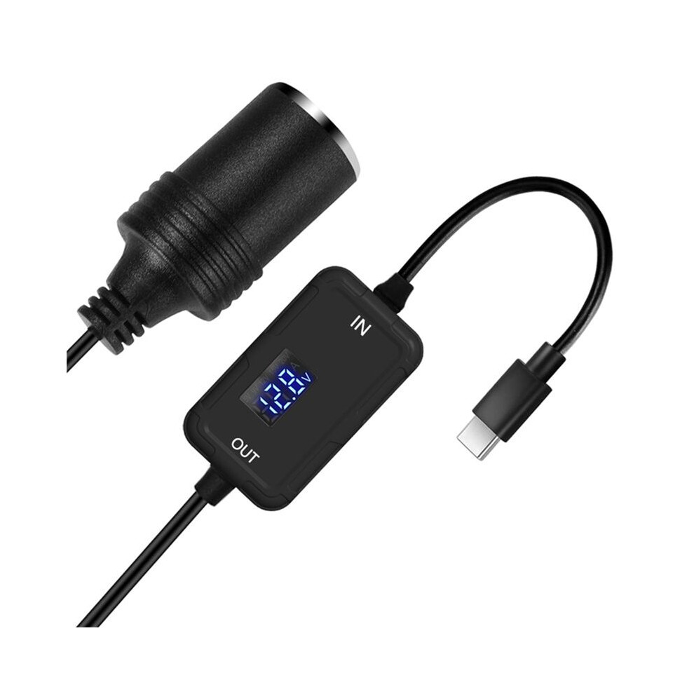 Pd Type-C To 12V Lighter Adapter-Usb-C 5V To 12V Step Car Lighter Socket Converter Cable 6032205994505