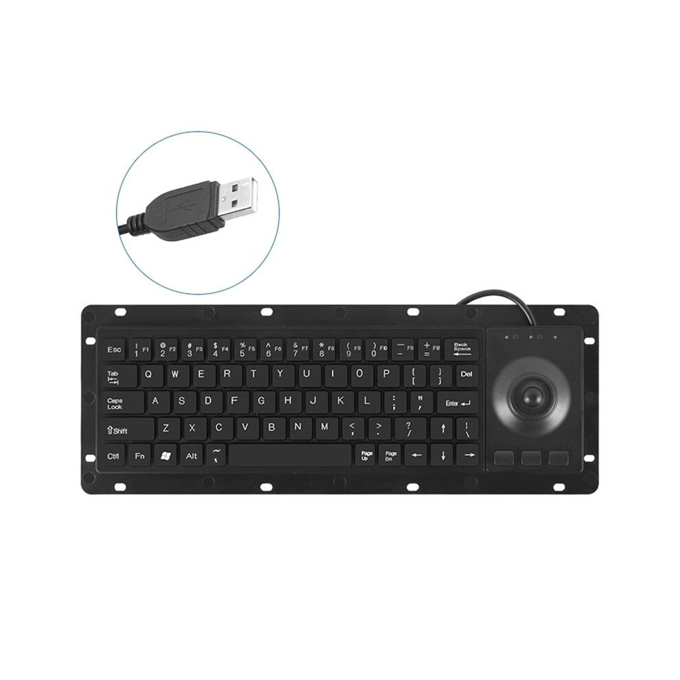 Industrial Usb Trackball Board Keyboards With Touchpad And High Durability Trackpad For Medicals And Security Systems 6033842676809