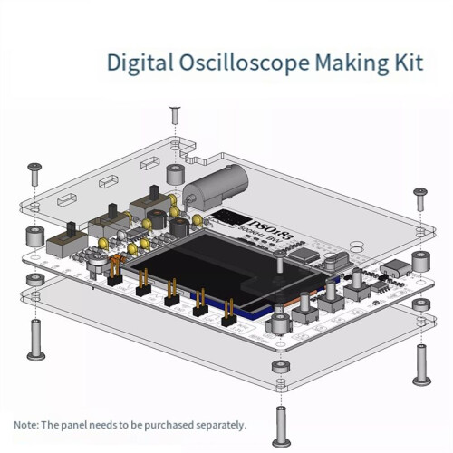 5V DSO183 Digital Oscilloscope DIY Parts Teaching Beginner Practical Training Measuring Instrument Electronic Production 2