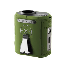 High-Speed Turbo Waist Hanging Fan Outdoor USB Power Bank High Wind Power Waist Hanging Fan Air Conditioner Green