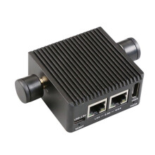 Scheda di Sviluppo NanoPi R5C RK3568 Doppia Porta ETH 2.5G + Modulo WiFi M.2 Case Interamente In Metallo 2 GB + 32 GB EMMc