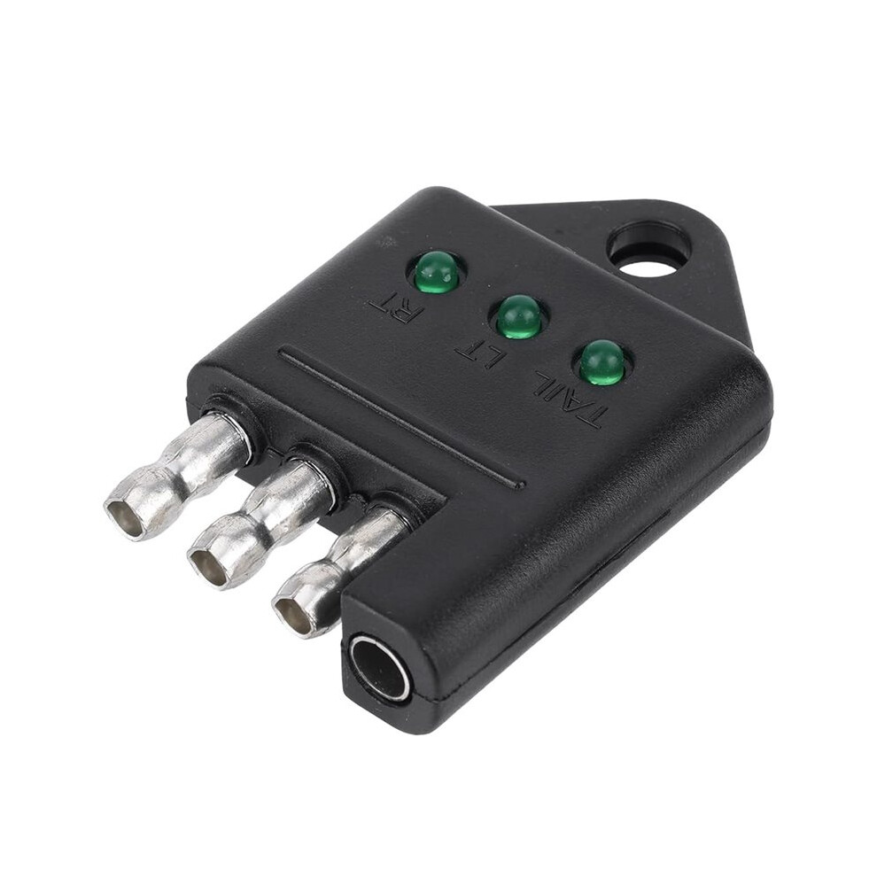 4 Pin Trailer Plug Tester, 4-Way Flat Trailer Wiring Tester With Led Indicators For Wire Connector Brake Turn Signal 6033416997996