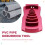 PVC Pipe Deburring Tool Adjustable Chamfers PVC Chamfer Tool PVC Pipe Reamer for SCH40 PVC CPVC Pipes Red 4