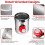 8" Motorized Duct Damper,Adjustable Volume Damper, Backdraft Damper Airflow Control for HVAC Ventilation System,AC 24V 3