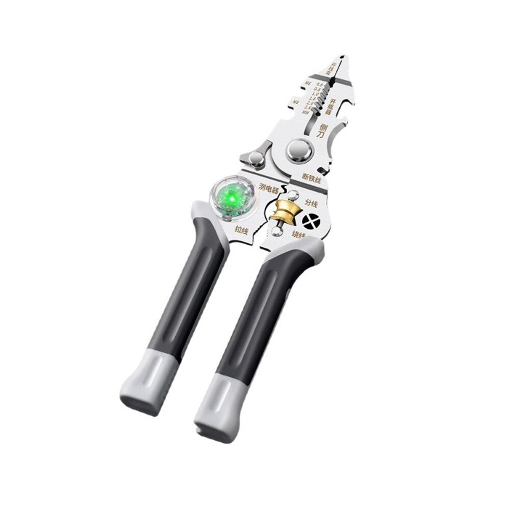 Multifunctional Wire Stripper With Electricity Measurement, Electrician Scissors For Pulling Wires & Cable Management 6032294725738