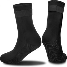 Flexible Neoprene Water Socks Anti Slip Quick Dry Adjustable Strap Reinforced Sole Sand Proof Warm Thermal Protection Multi Sport Bare Feet Feeling