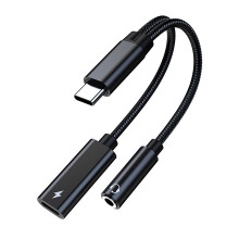 Hi-Fi-ljudadapter med 60 W snabbladdning, bärbar och robust konstruktion i aluminiumlegering för dagligt bruk