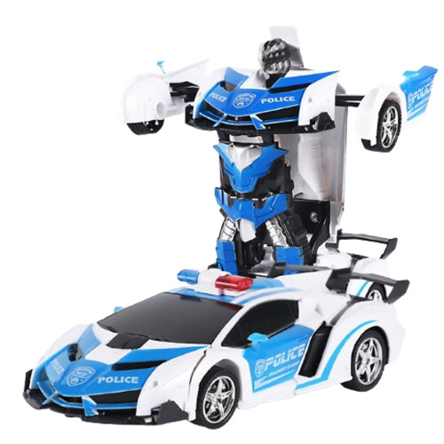 Transforming Remote Control Truck with Gesture Sensing Transform Robot, One Button Deformation and 360 Rotating Drift, Equipped with LED Headlight