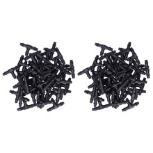 Kit d'irrigation de jardin, raccords en T universels à barbes pour tuyaux de 4/7 pouces, plastique ABS durable, goutteurs à brumisation réglables
