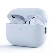 Blødt silikone stødabsorberende etui til Airpods Pro 2. generation, synlig front-LED med Magsafe-kompatibelt design, tilbyder problemfri opladning