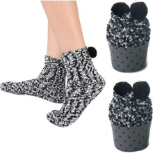 Ensemble de chaussettes Cupcake pour femme, chaussettes douces et moelleuses à faire soi-même, chaussettes montantes duveteuses au design créatif,