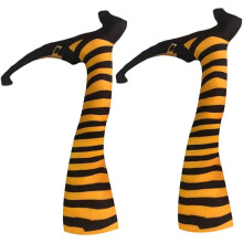 Decorazioni di Halloween con gambe da strega malvagia, gambe da strega per decorazioni interne ed esterne, gambe dai colori vivaci che aggiungono