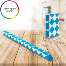 Cubo magico a forma di serpente, mini puzzle per la creatività e per alleviare lo stress, design colorato con un gioco fluido, rompicapo per tutte
