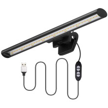 Lampe de lecture LED à luminosité réglable, modes de température de couleur adaptés à toutes les heures, compacte, fonction mémoire,