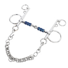 Bit da Cavallo in Acciaio Inox da 125mm con Bocca a Paletta per Allenamento e Corse