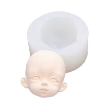 Epoxidharzformen, 3D-Puppengesicht, Silikonform,-Abschnitt B
